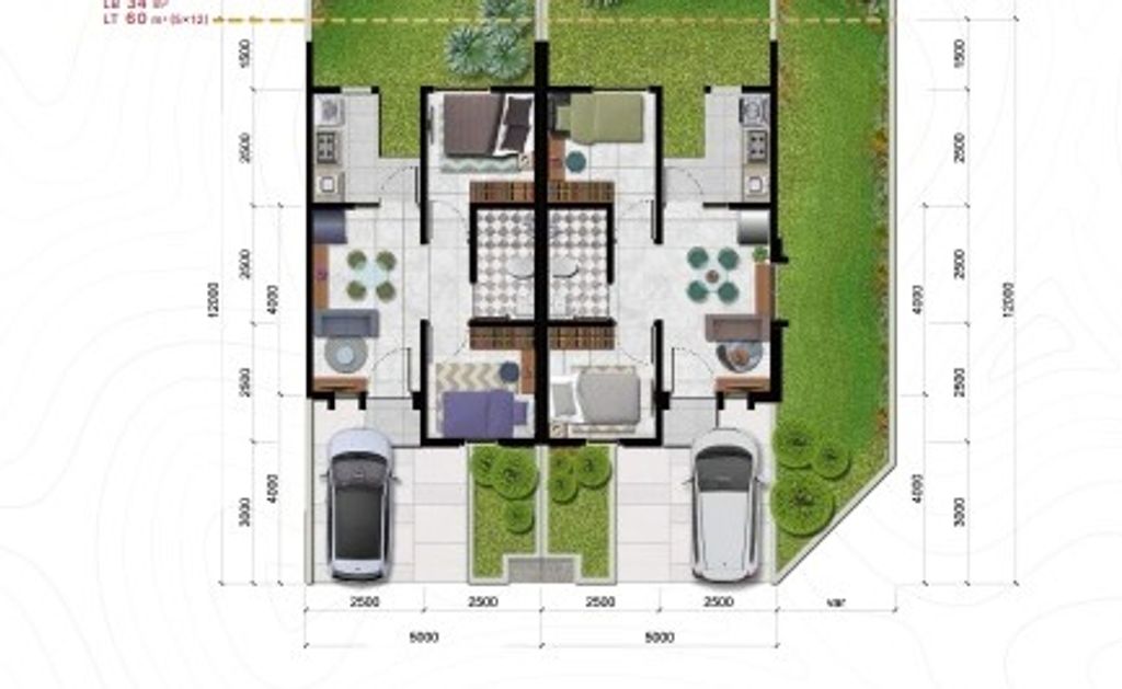 foto denah rumah tipe FITTO STD - STANDARD perumahan CITRA RAYA - CLUSTER VARENNA