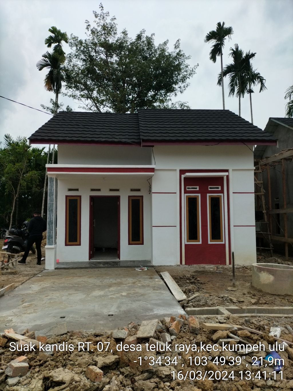 foto tampak rumah tipe 36 perumahan ORANG KAYO HITAM 1