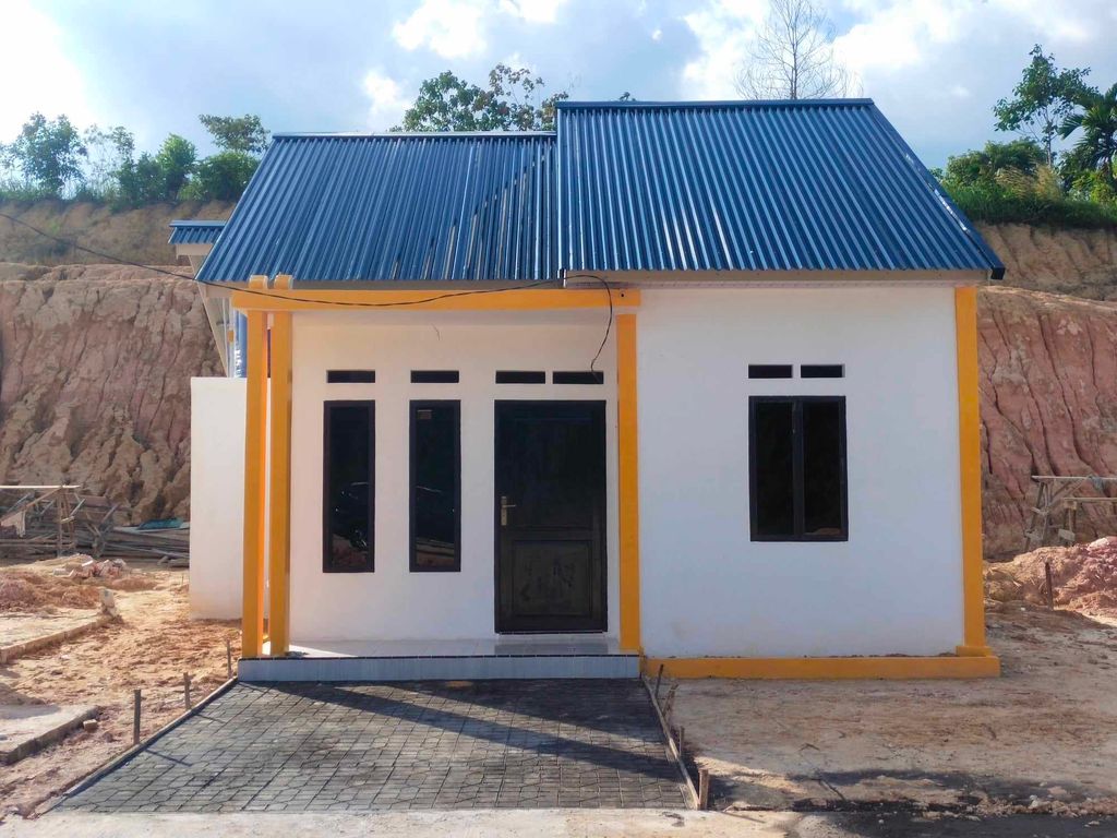 foto tampak rumah tipe 36/108 perumahan Mirah Lavender Residence