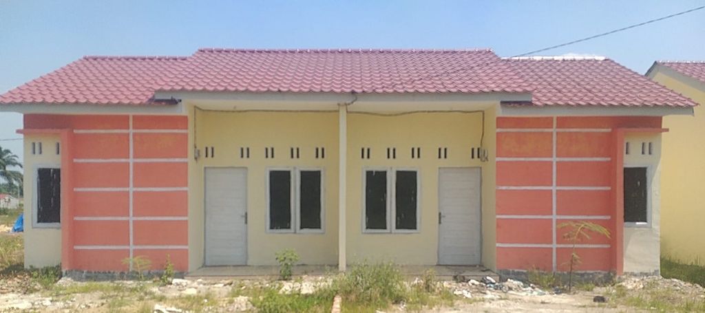 foto tampak rumah tipe 36 / 91 Rumah Kopel perumahan Griya Mutiara 3 Tahap III