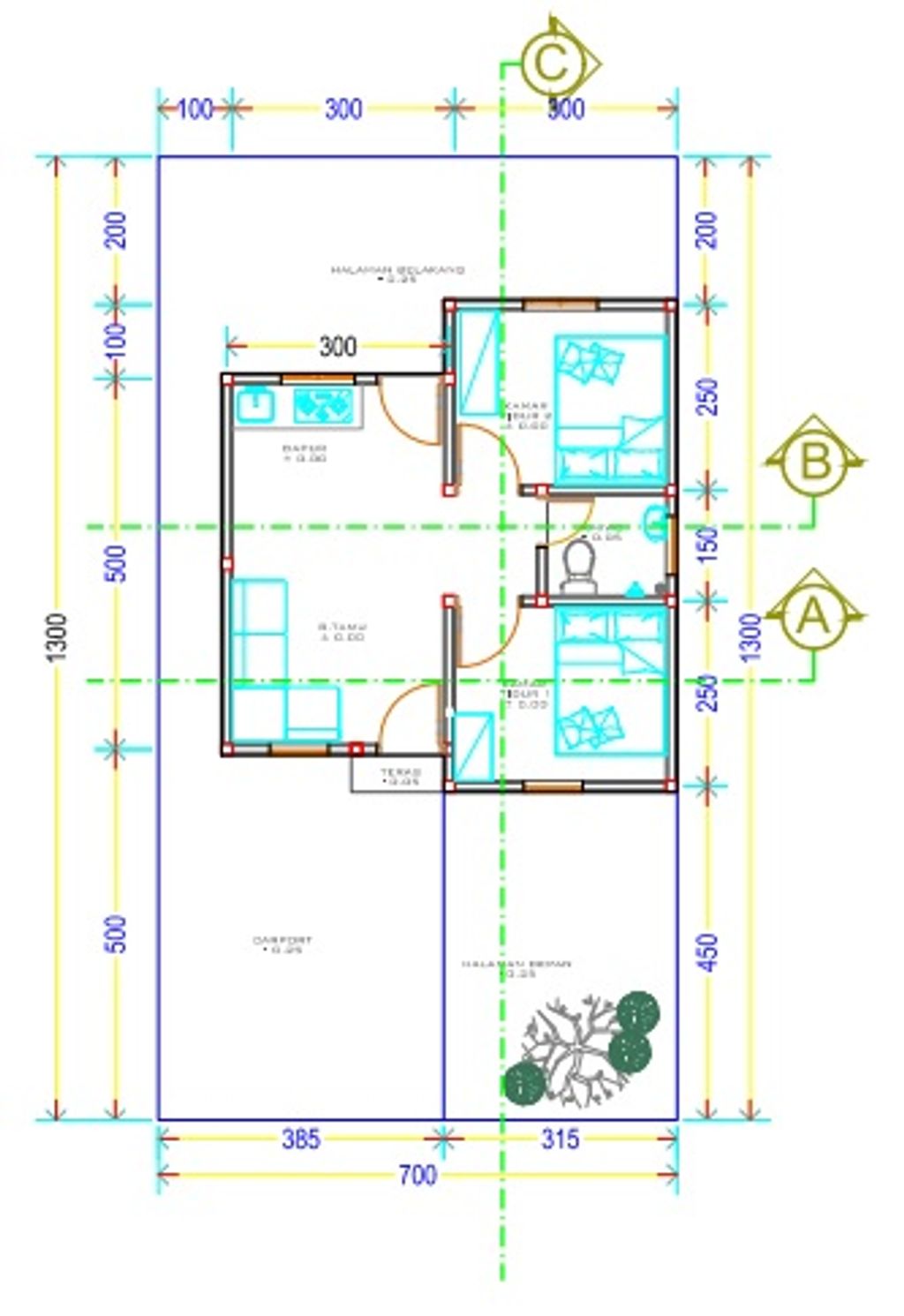 foto denah rumah tipe Rumah Tapak perumahan PONDOK INDAH RESIDENCE