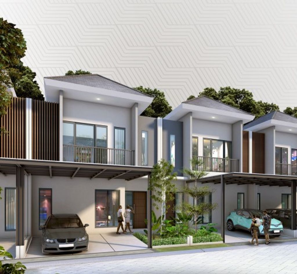 foto tampak rumah tipe 65    PA HOOK perumahan PANDANARAN AVENUE