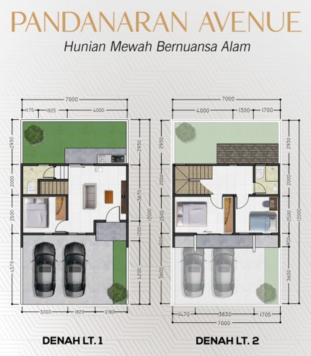 foto denah rumah tipe 65    PA HOOK perumahan PANDANARAN AVENUE