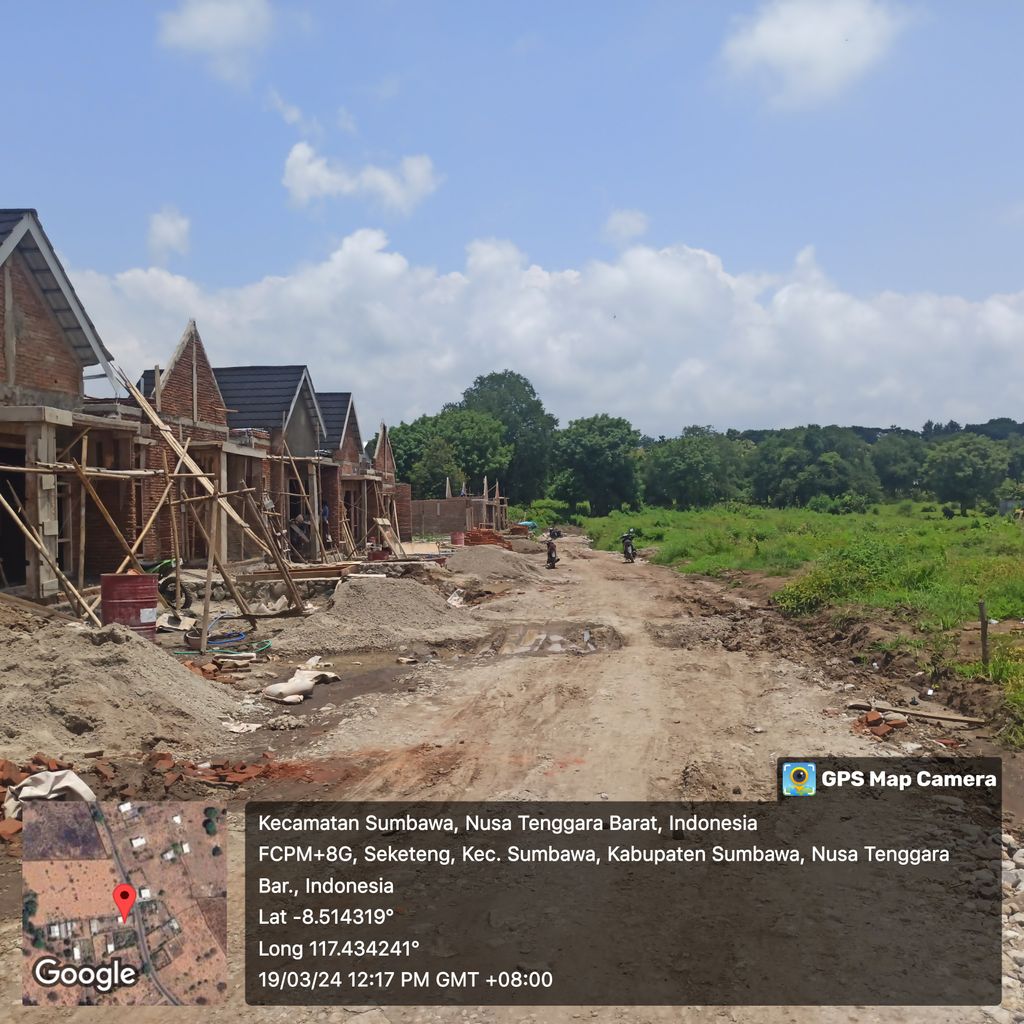 foto posisi tengah perumahan Mahkota Residence