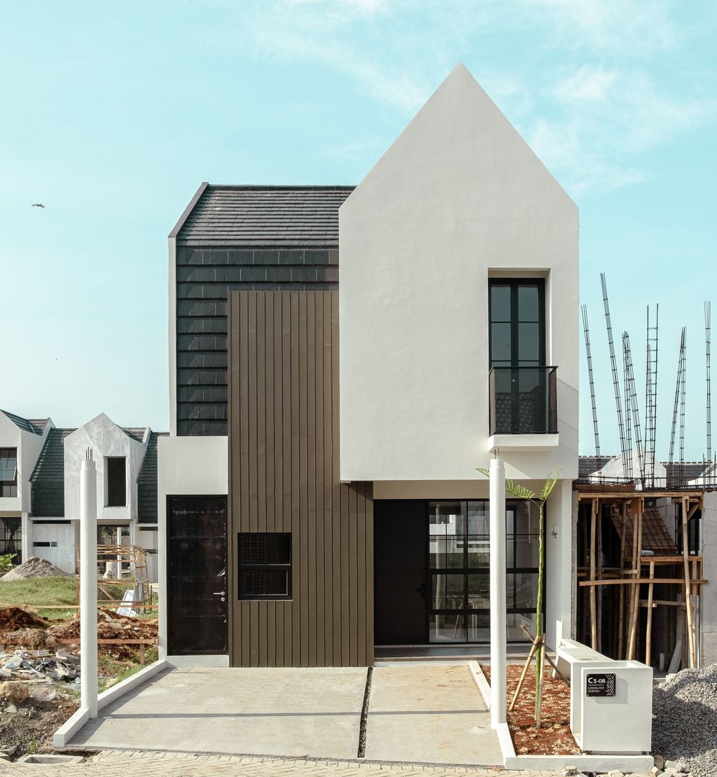 foto tampak rumah tipe 72/78 perumahan GREENLAND KEMANG BOGOR