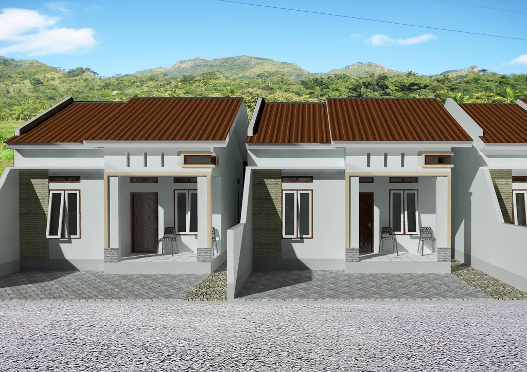 foto tampak rumah tipe 36 perumahan TRIJAYA REGENCY