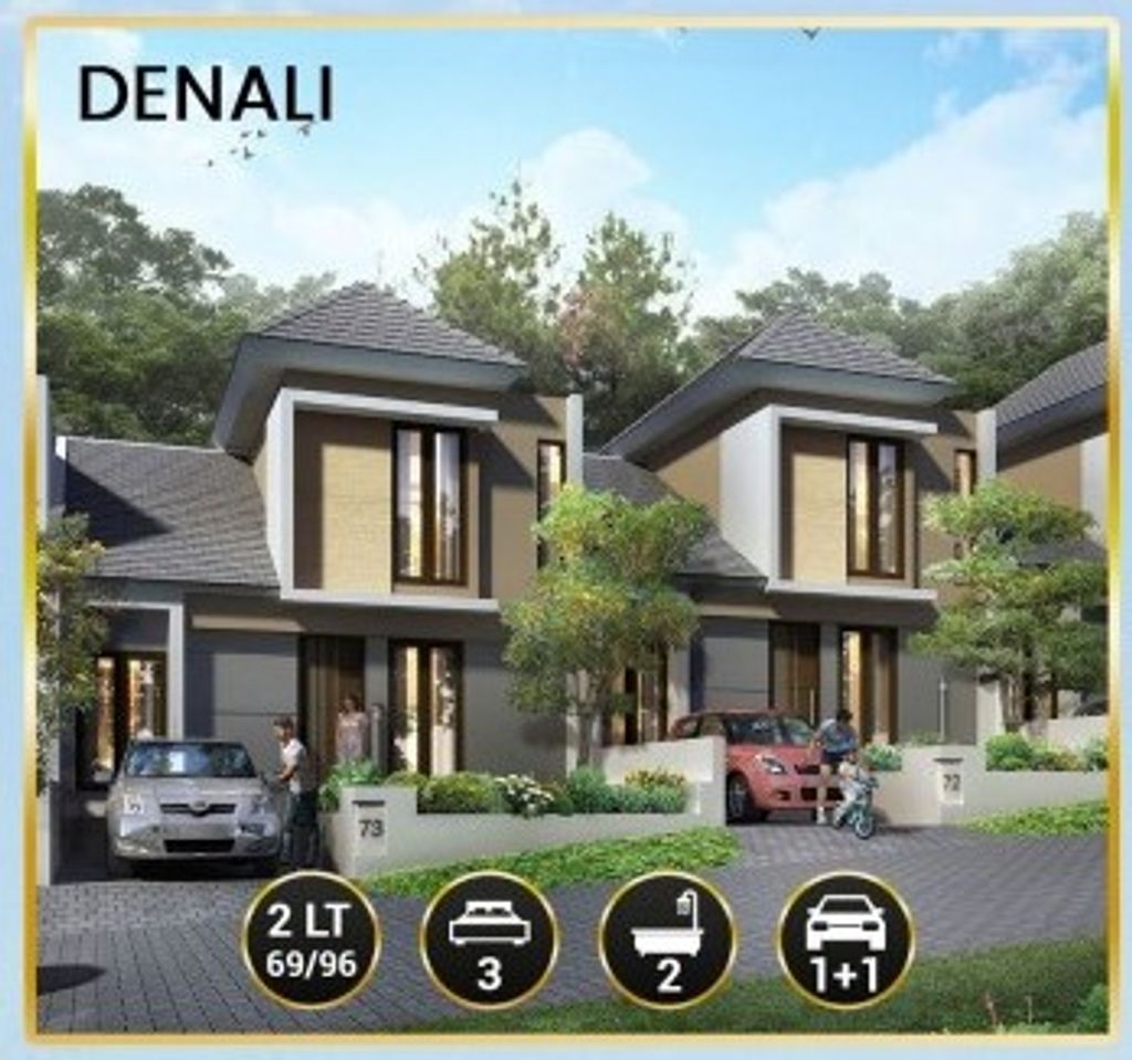 foto tampak rumah tipe PH5  69 perumahan Pandanaran Height