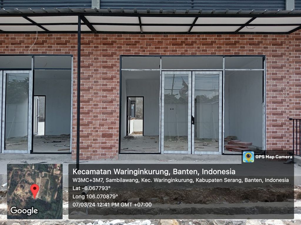 foto tampak rumah tipe RUKO perumahan PURI SAVA WARINGIN KURUNG
