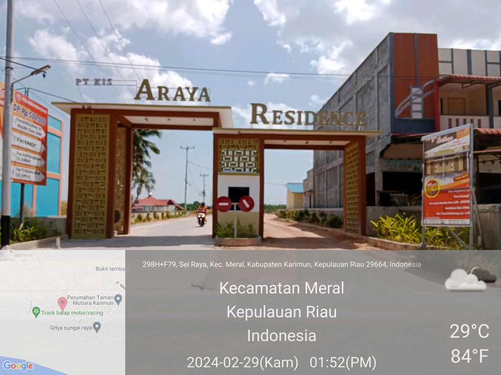 foto gerbang perumahan ARAYA RESIDENCE 5