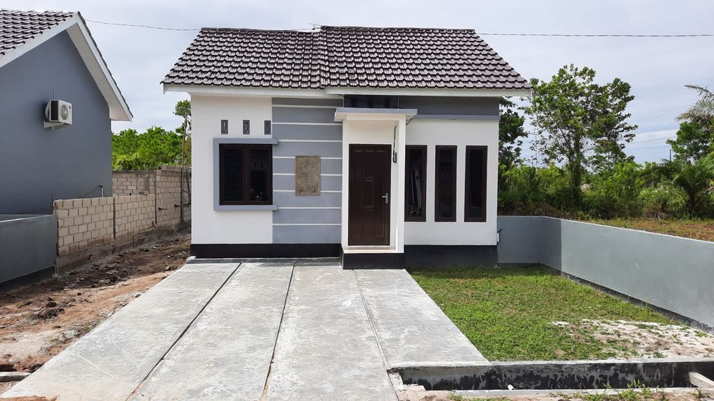 foto tampak rumah tipe 36 perumahan Bagan Residence-Matal