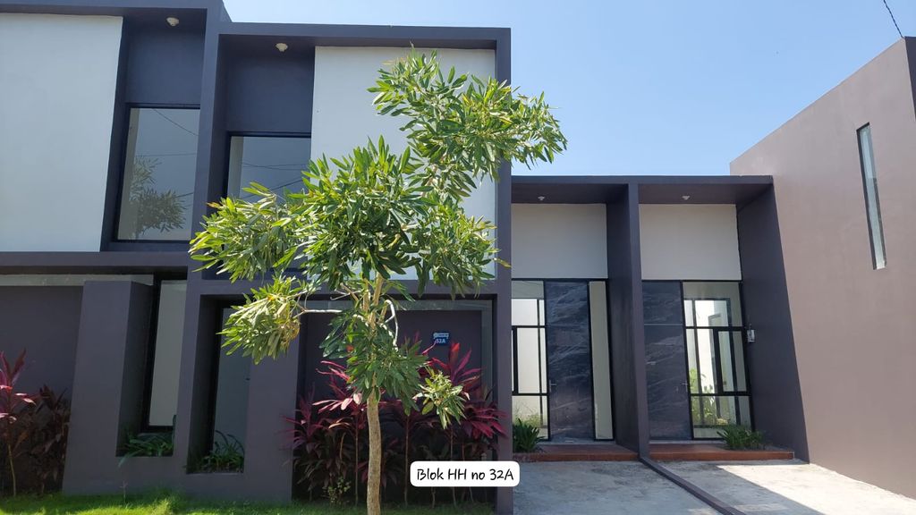 foto tampak rumah tipe ONYX NEW perumahan RIVER VALLEY