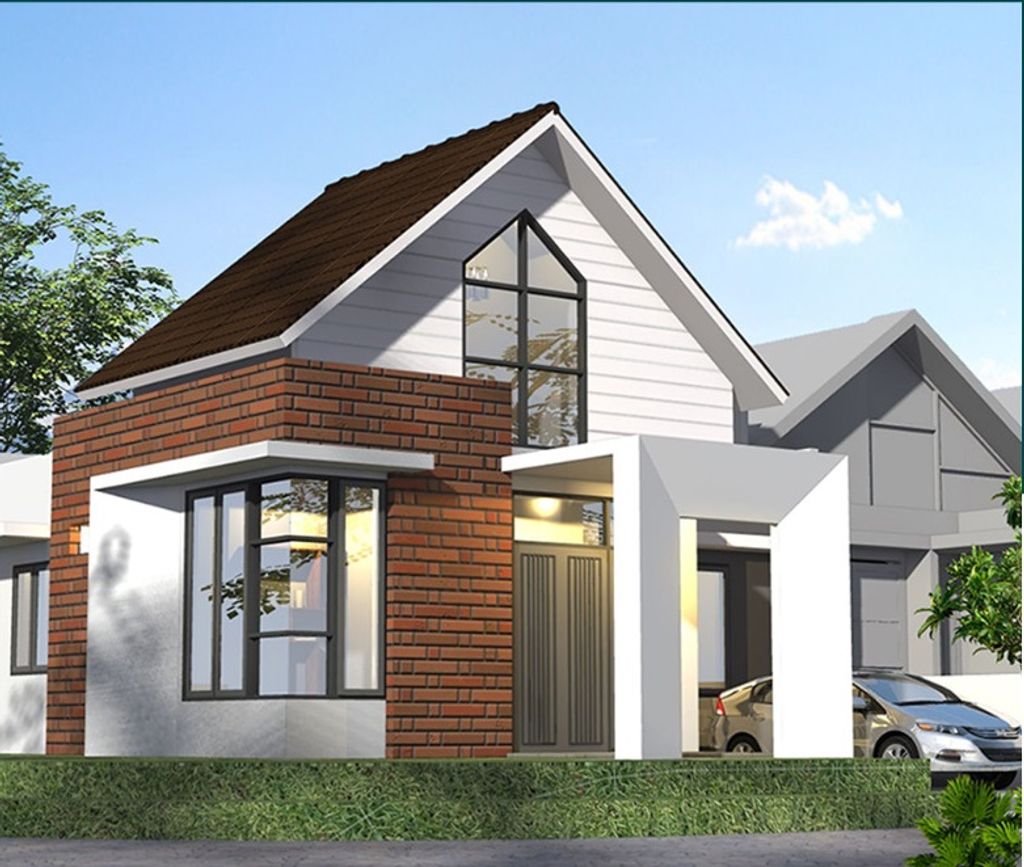 foto tampak rumah tipe T. 70/151 (Pojok) perumahan Villa Puncak Tidar