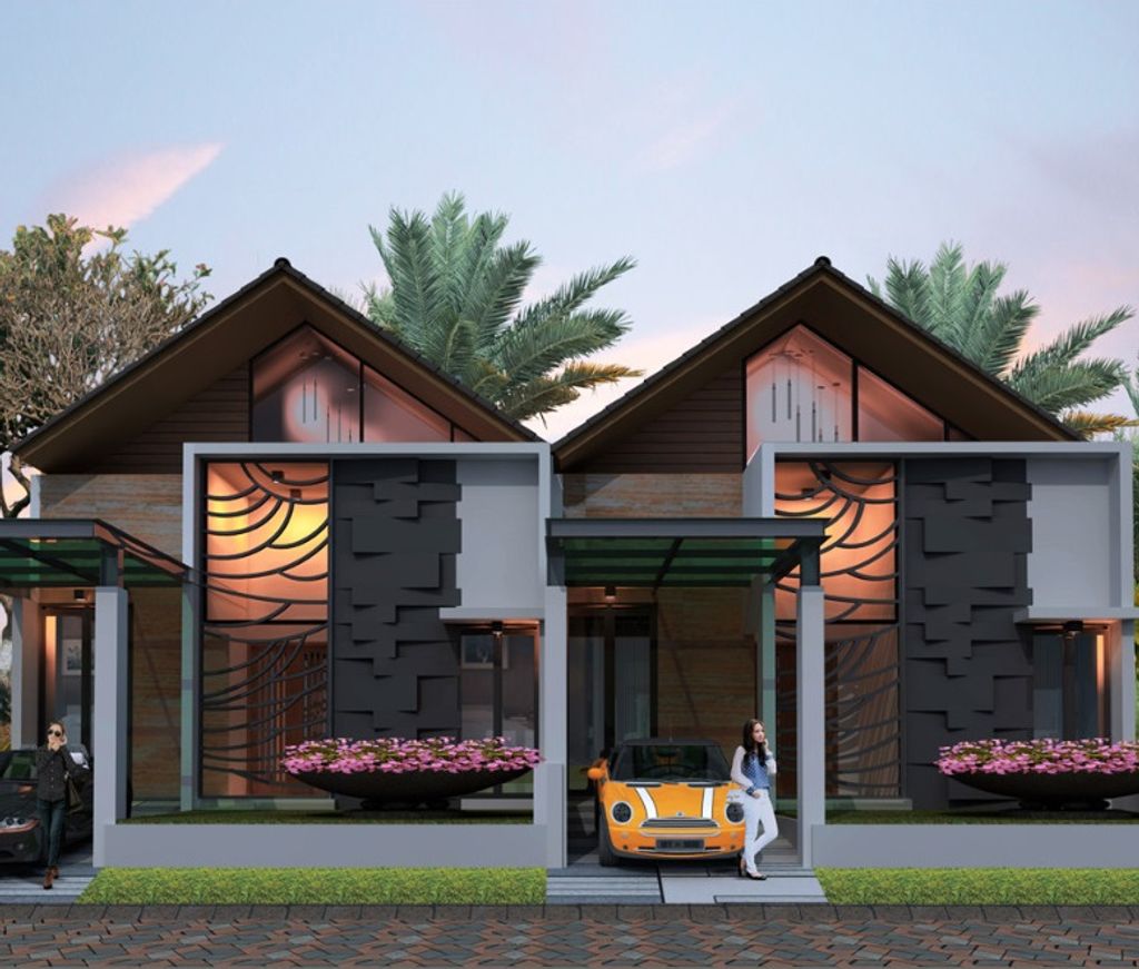 foto tampak rumah tipe T. 97 / 144 perumahan Villa Puncak Tidar