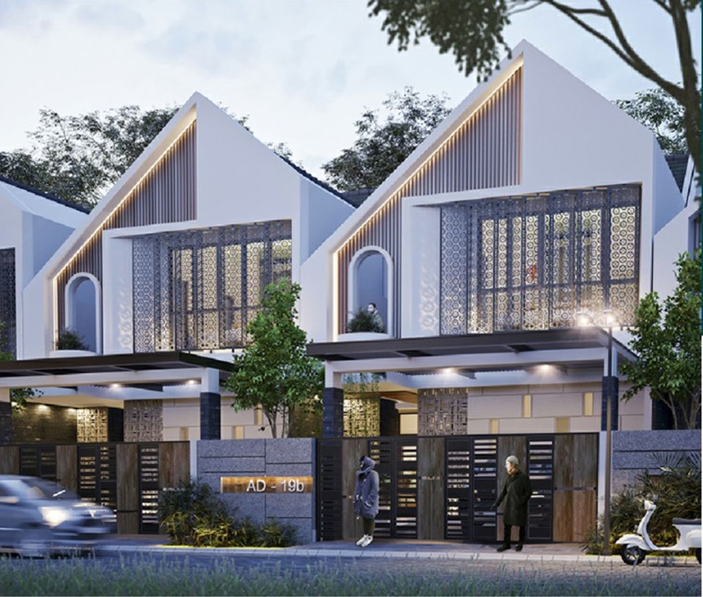 foto tampak rumah tipe T. 182/168 perumahan Villa Puncak Tidar