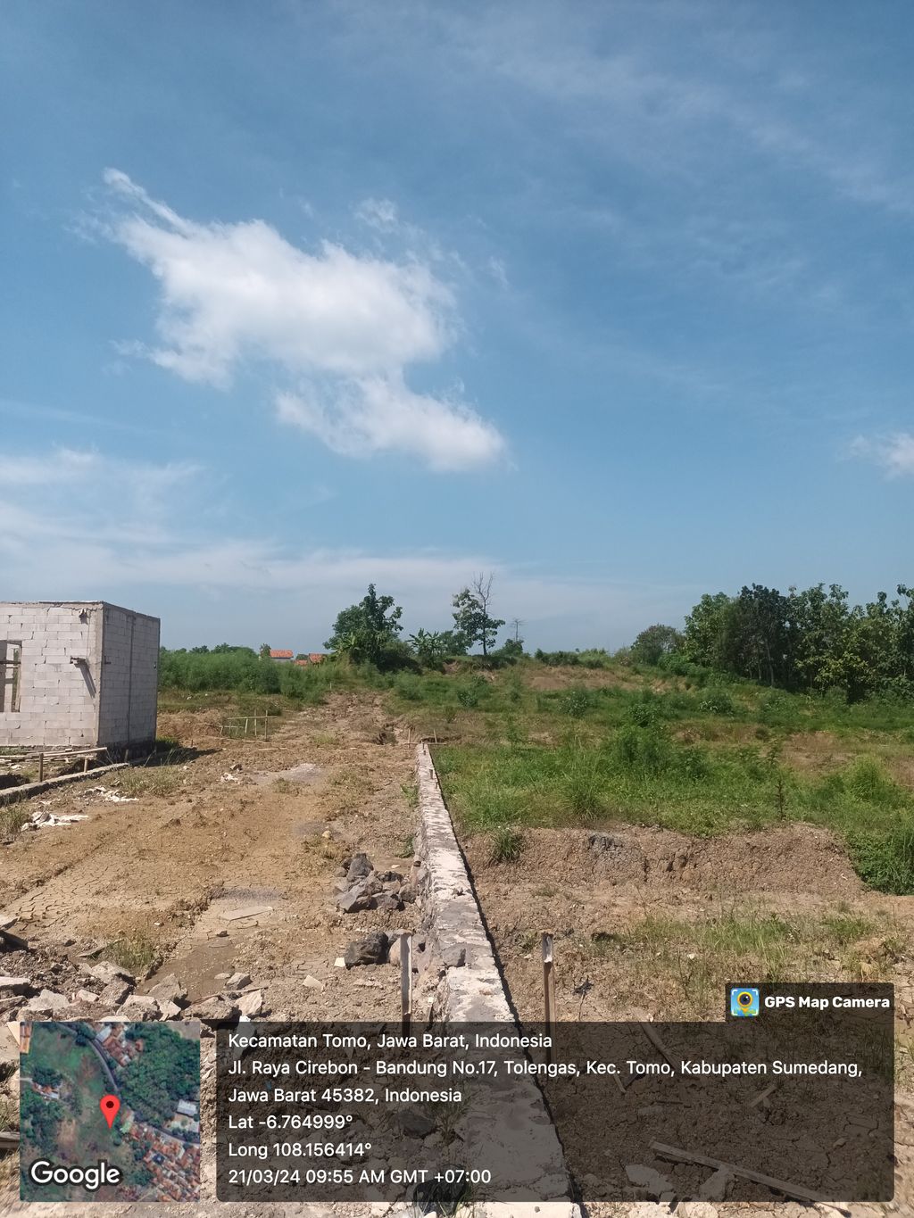 foto posisi tengah perumahan TOMO RESIDENCE PARK TAHAP 3