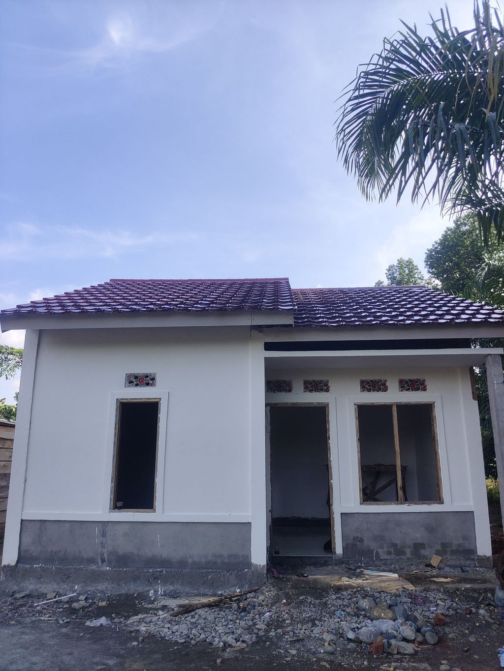 foto tampak rumah tipe 36 perumahan Ahsan Residence