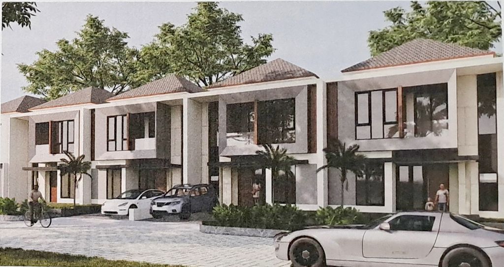 foto tampak rumah tipe 135 / 144 perumahan Cluster Taman Anggrek - GRAHA PADMA