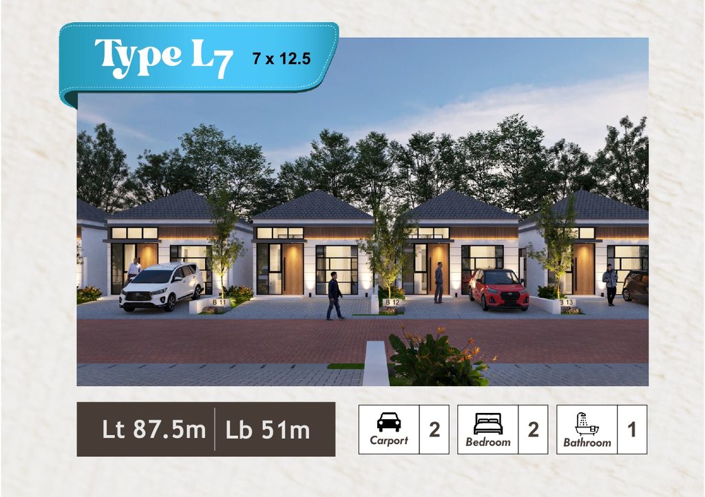 foto tampak rumah tipe ROSEWOOD perumahan SAWANGAN PERMAI.