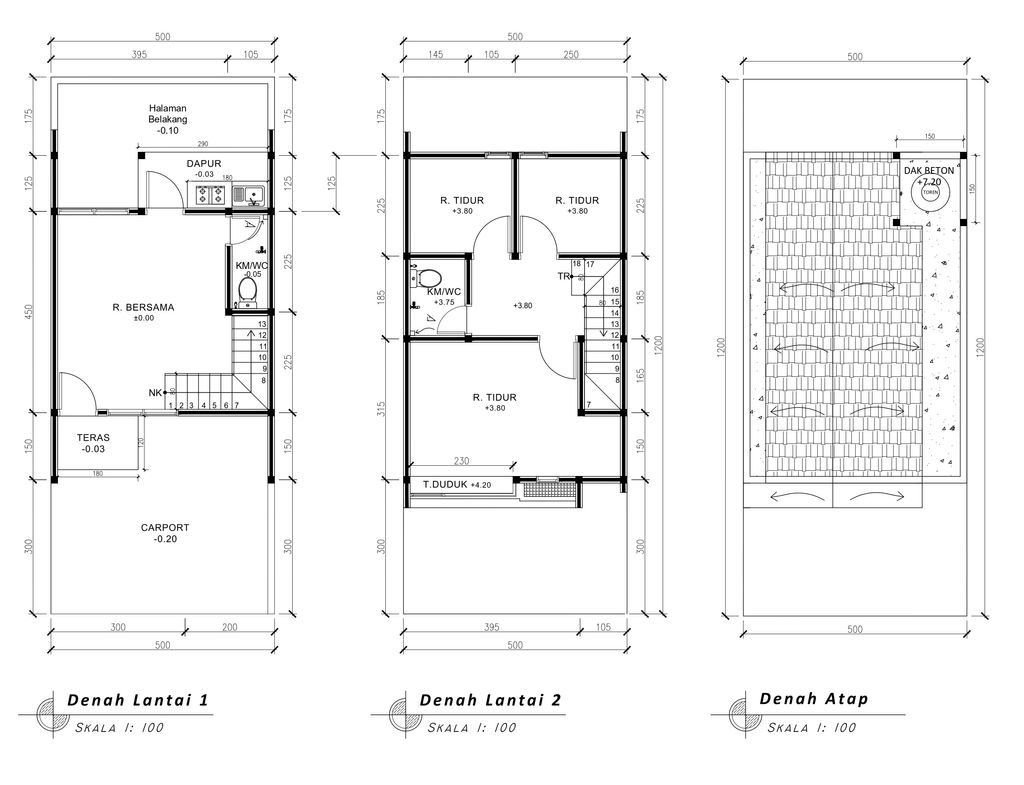 foto denah rumah tipe Compact Minimalis HC perumahan G-Land Padalarang Estate