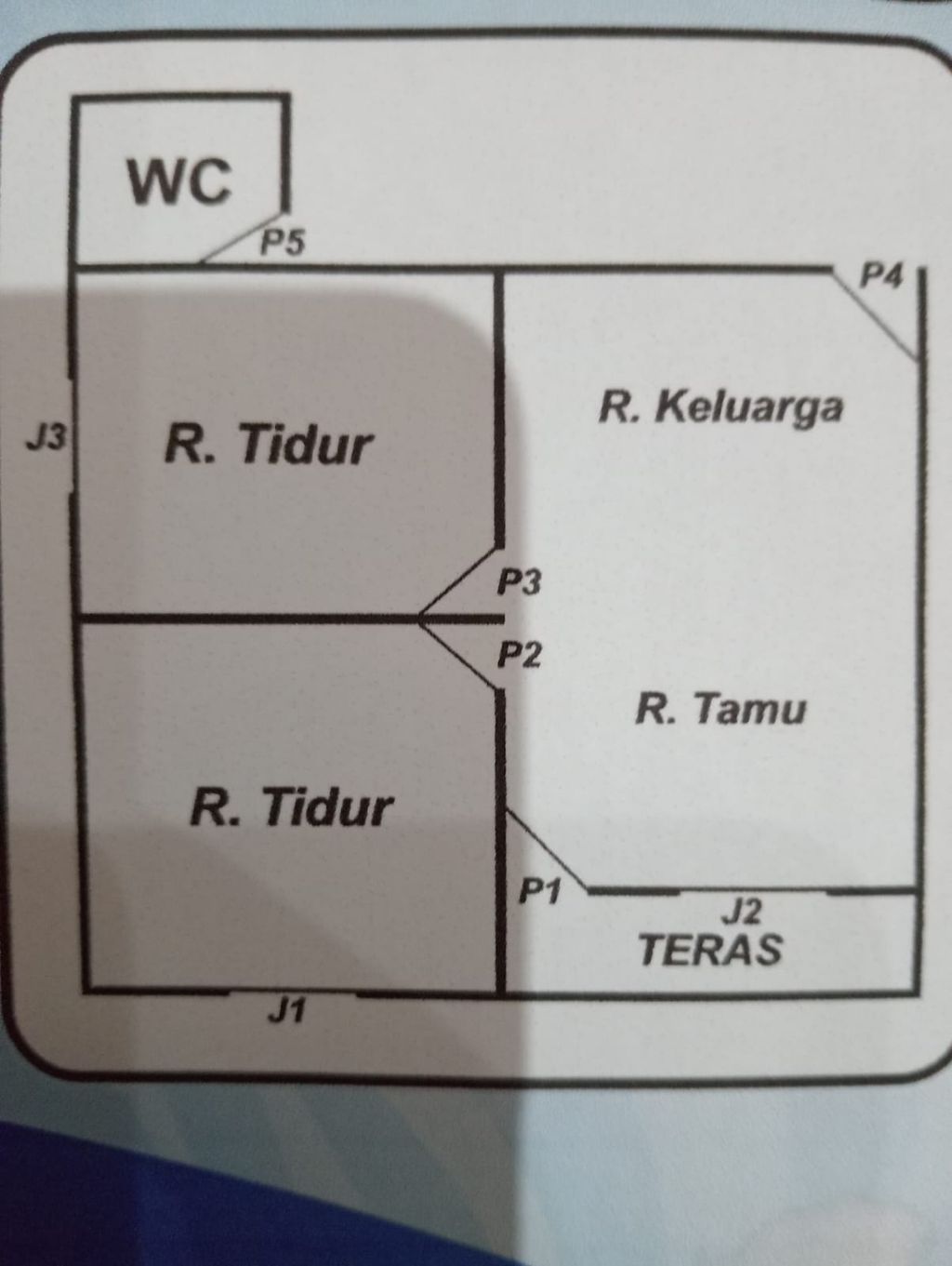 foto denah rumah tipe 36 subsidi perumahan Perumahan Nasly