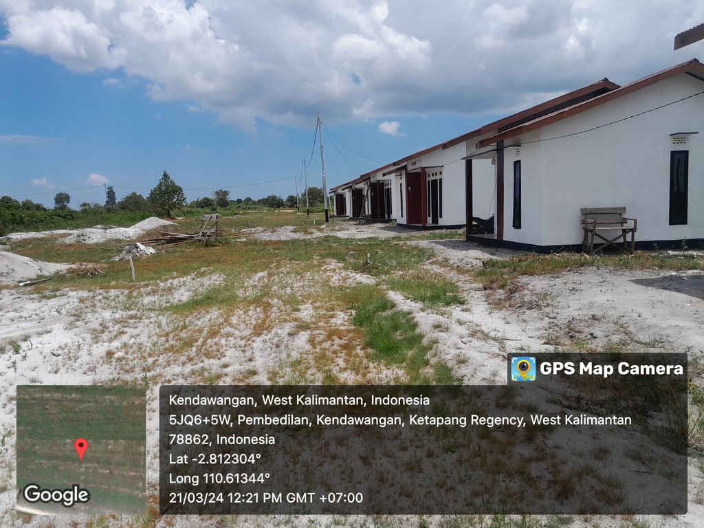 foto posisi tengah perumahan AIR HITAM GREEN CITY