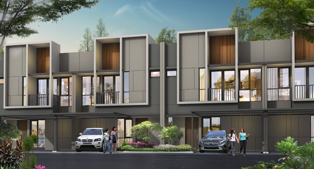 foto tampak rumah tipe 110 (91/110) Blok BB perumahan PERUM. KOTA WISATA