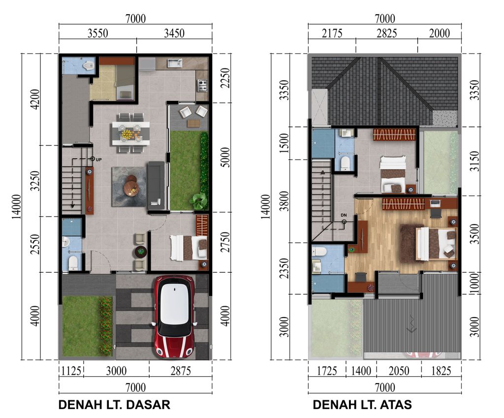foto denah rumah tipe 114 (126/114) Blok BB perumahan PERUM. KOTA WISATA
