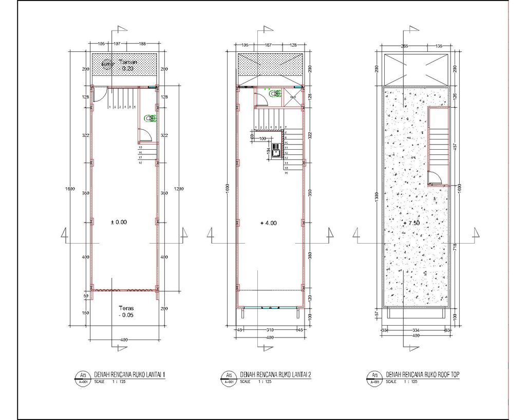 foto denah rumah tipe RUKO GMR perumahan GRAND MUTIARA REGENCY
