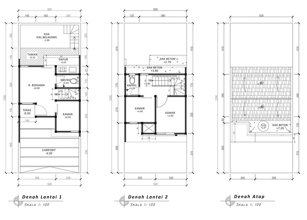 foto denah rumah tipe Scandinavian Cozy Level	430 perumahan G-Land Padalarang Residence 3