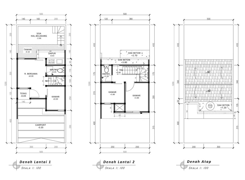 foto denah rumah tipe Scandinavian Cozy Level	430 perumahan G-Land Padalarang Residence 3