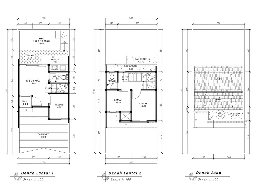 foto denah rumah tipe Scandinavian Cozy Level	430 perumahan G-Land Padalarang Residence 3