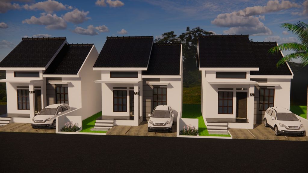 foto tampak rumah tipe 36 perumahan DELTA EMPORIO LIMBUKAN