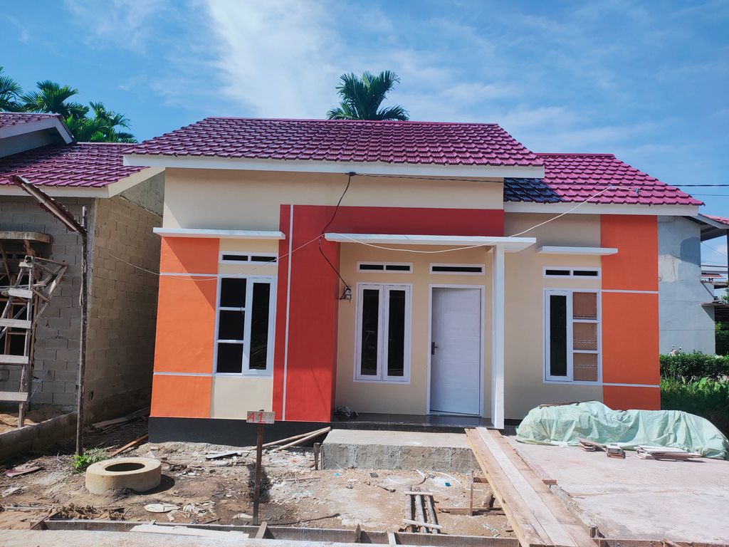 foto tampak rumah tipe 36 perumahan GRAND ANDHARA