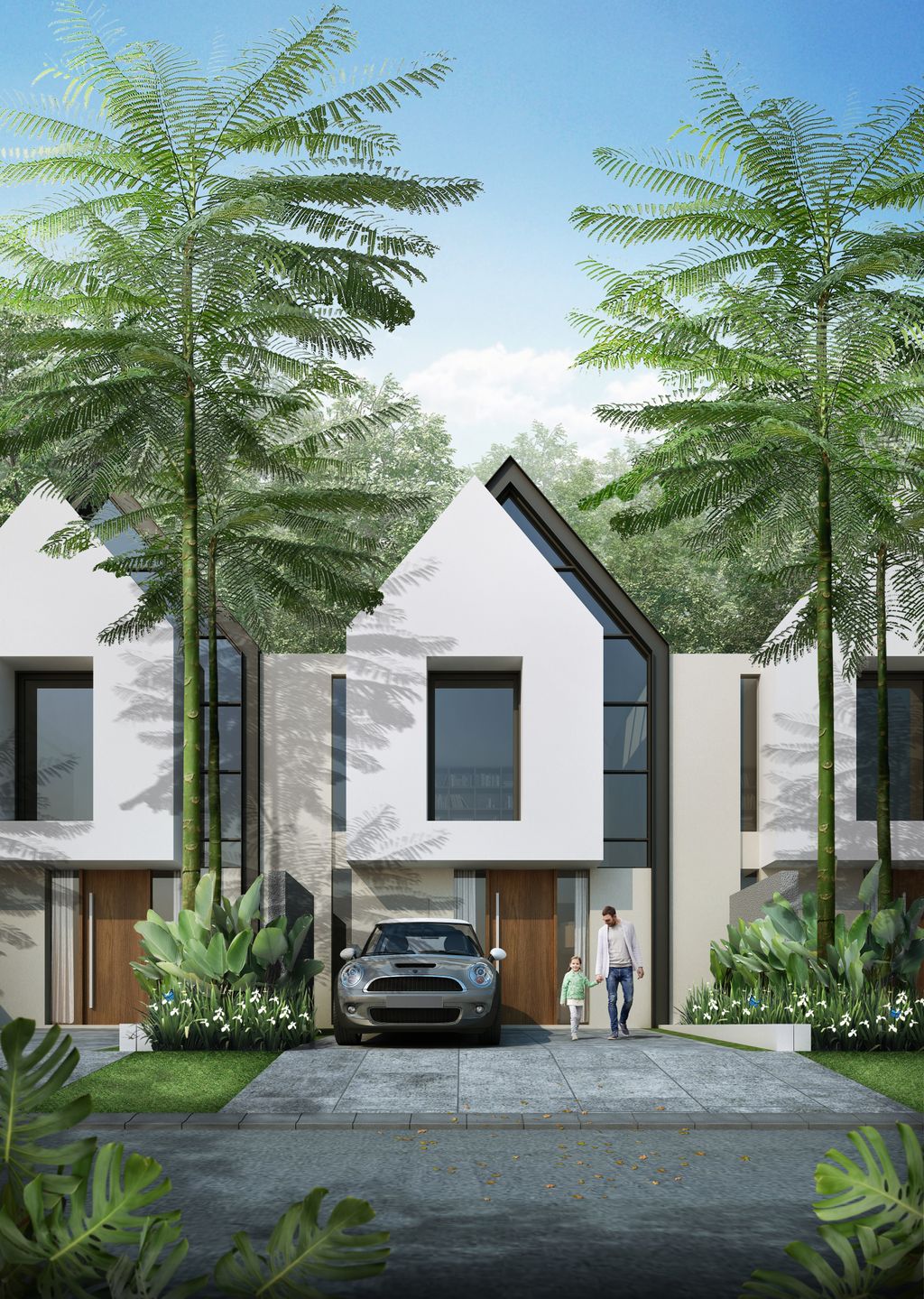 foto tampak rumah tipe 6x11 2BR perumahan ROYAL RESIDENCE MENGANTI