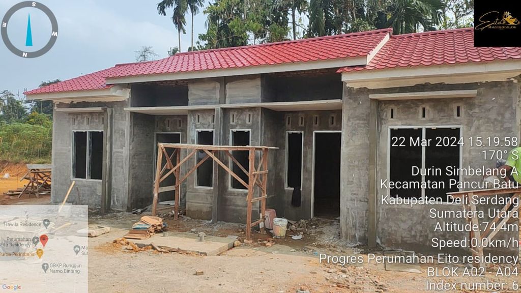 foto tampak rumah tipe SUBSIDI perumahan EITO RESIDENCY