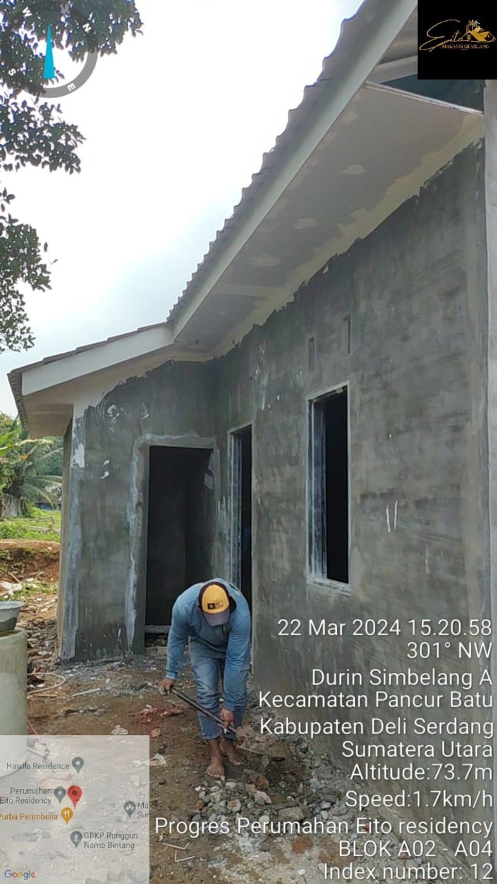 foto denah rumah tipe SUBSIDI perumahan EITO RESIDENCY