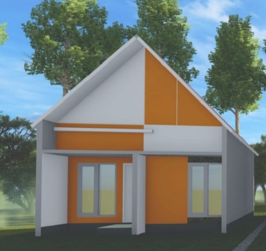 foto tampak rumah tipe 32B perumahan Bumi Asri Residence