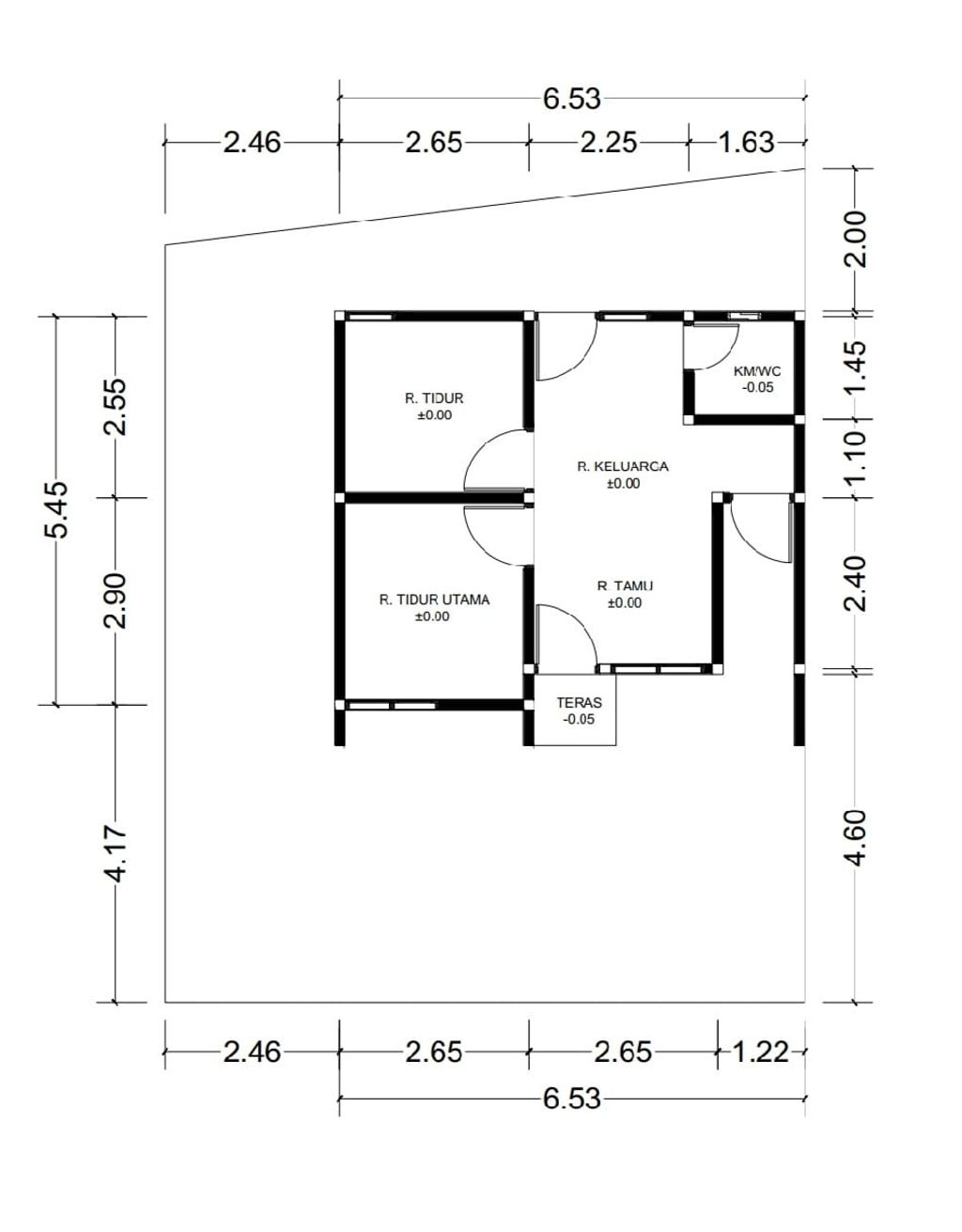 foto denah rumah tipe 32B perumahan Bumi Asri Residence