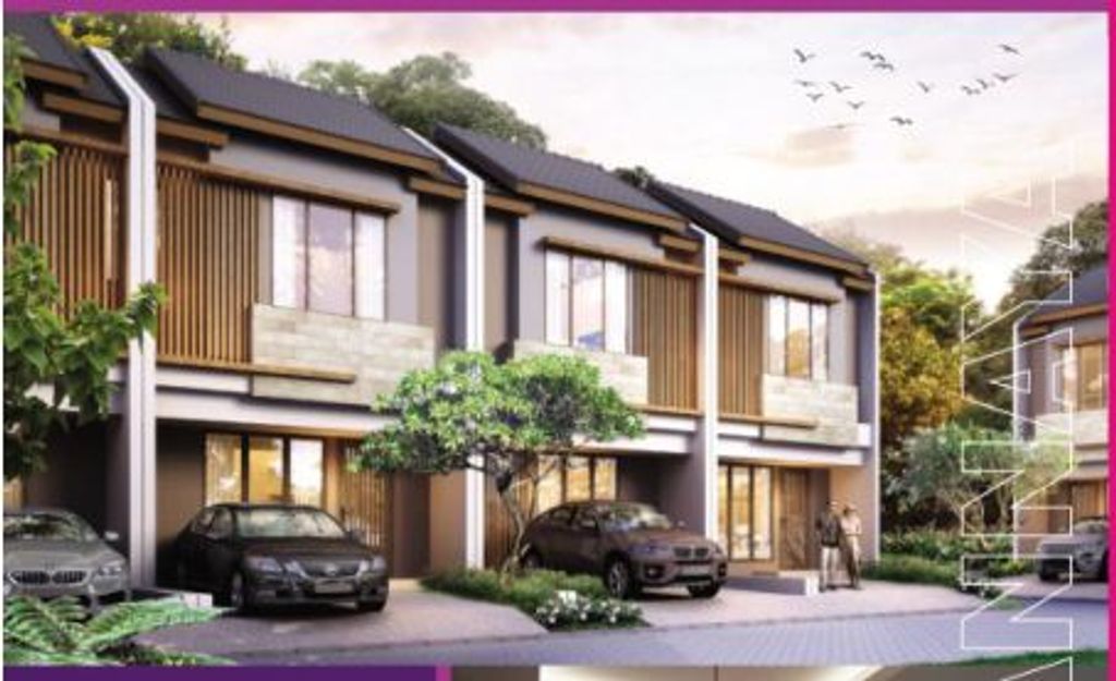 foto tampak rumah tipe FRESSIA perumahan GRAHA RAYA VIOLA