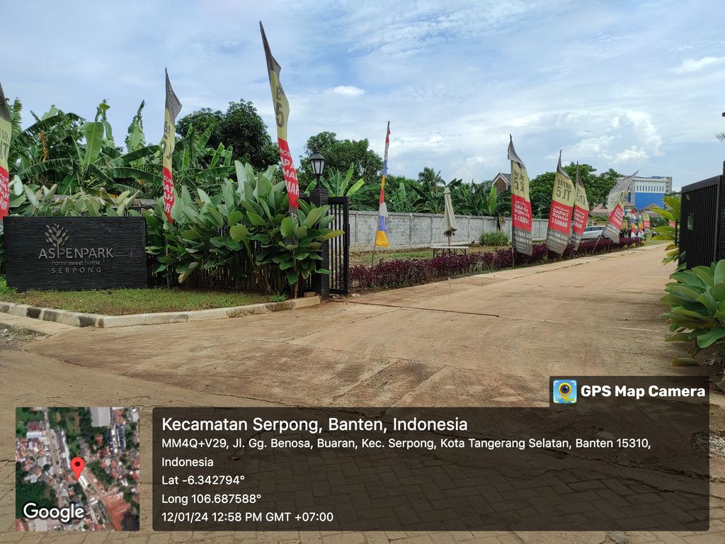 foto gerbang perumahan ASPENPARK SERPONG