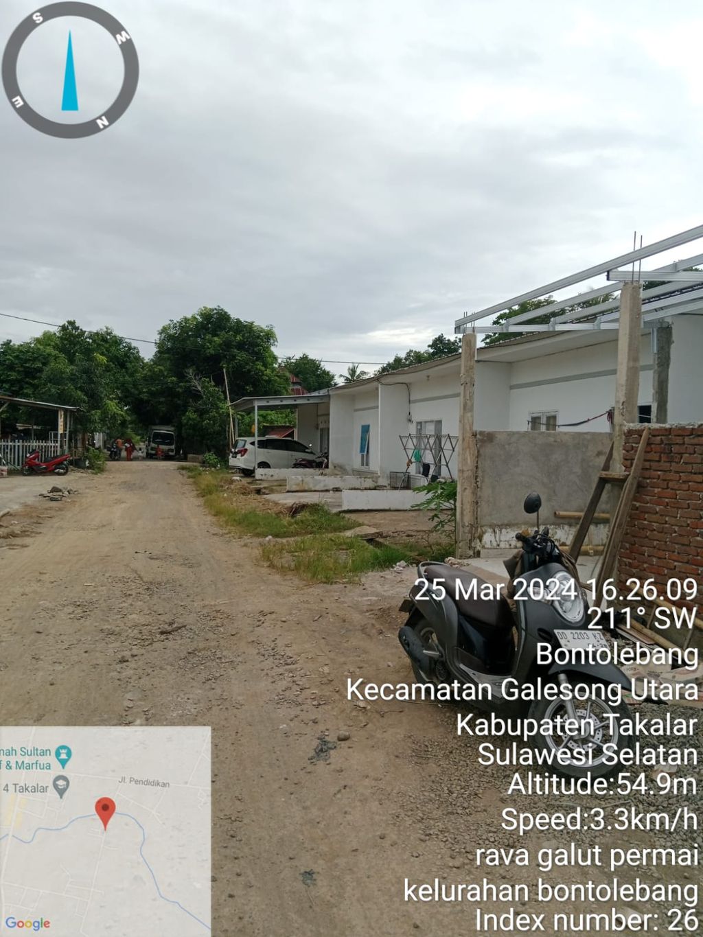 foto posisi tengah perumahan Sultan andara residence II