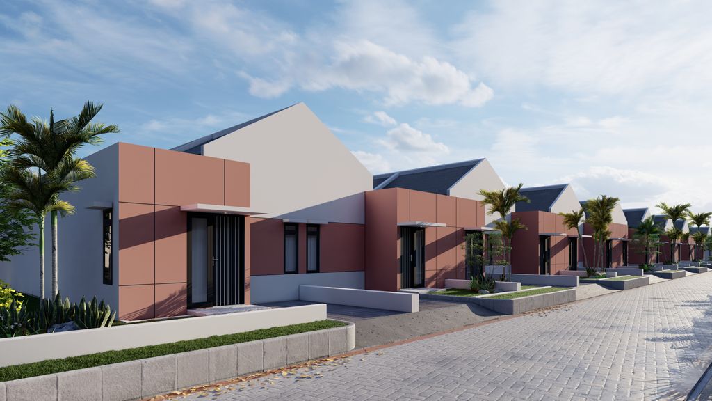 foto tampak rumah tipe Subsidi 30/60 Hebel New perumahan KALANGSARI INDAH