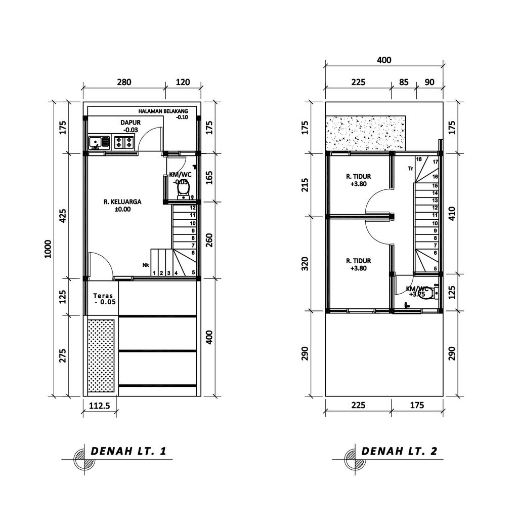 foto denah rumah tipe 40 Compact (448) perumahan G-Land Ciwastra Park 2