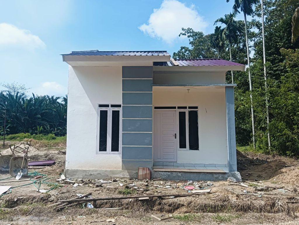 foto tampak rumah tipe subsidi 36 m2 perumahan Virera Residance