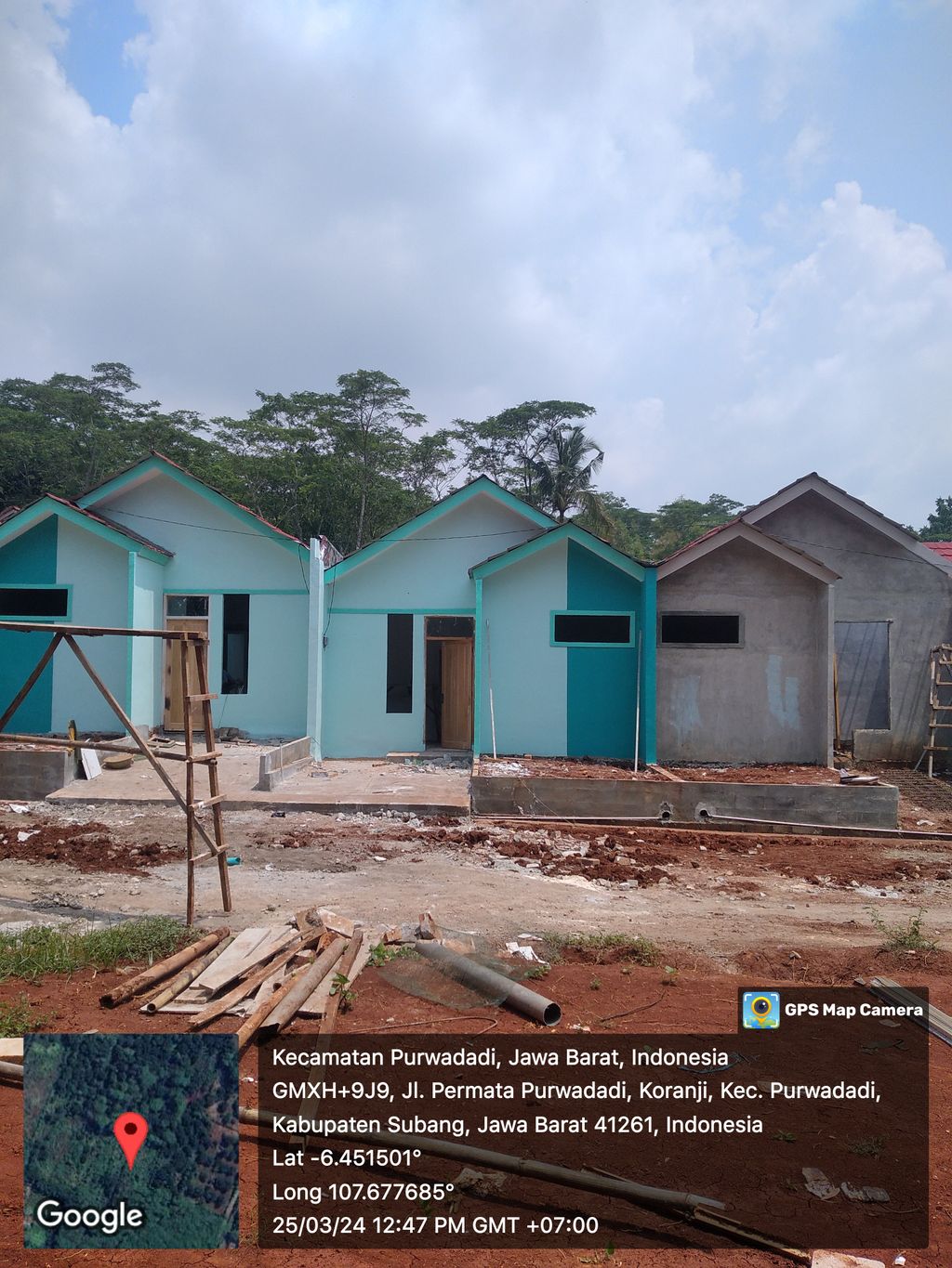 foto posisi tengah perumahan SANTUY RESIDENCE