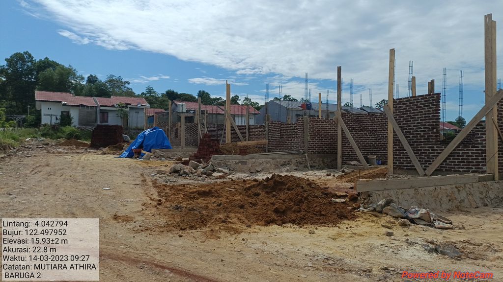 foto tampak rumah tipe 36 (Subsidii) perumahan MUTIARA ATHIRA BARUGA 2