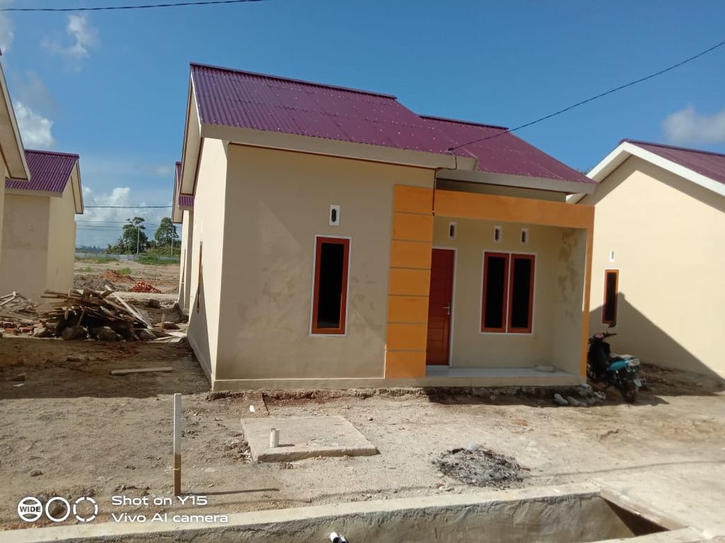 foto tampak rumah tipe 36 perumahan Grand Apernas Bandara 2