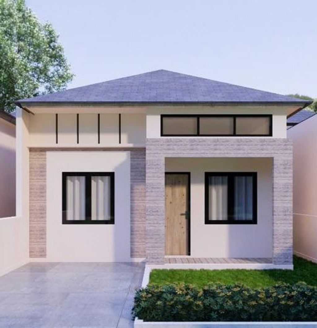 foto tampak rumah tipe AMARILIS perumahan ROYAL HILL RESIDENCE