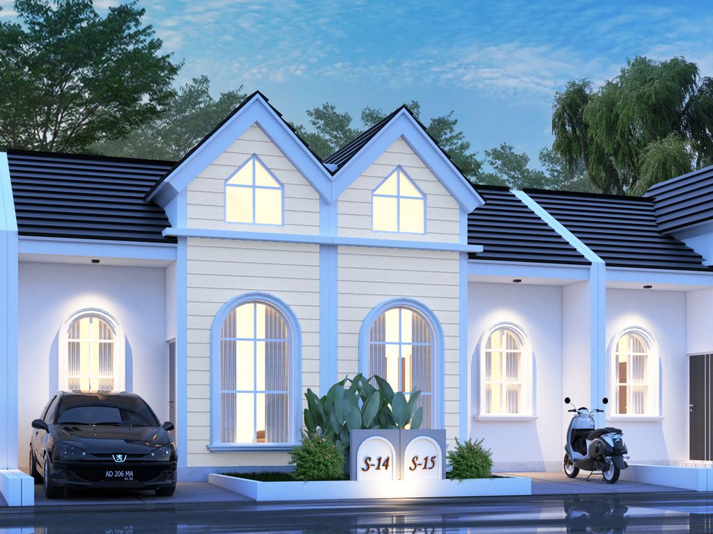 foto tampak rumah tipe 32 perumahan KALIURANG GREEN GARDEN 3