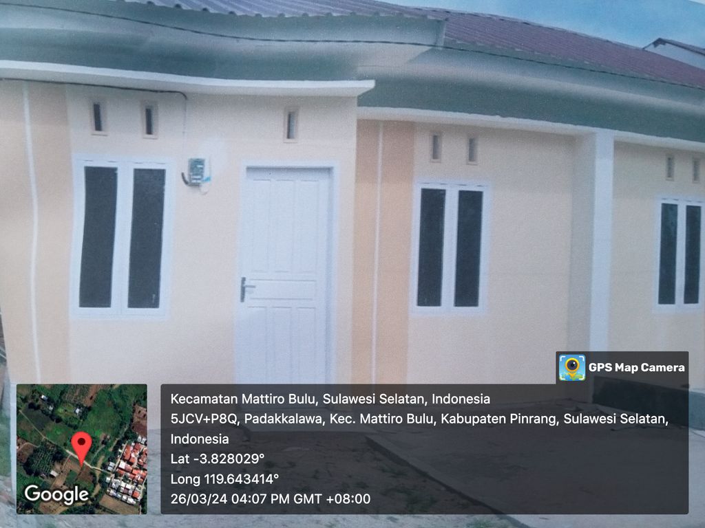 foto contoh rumah perumahan Sunrise City Pinrang